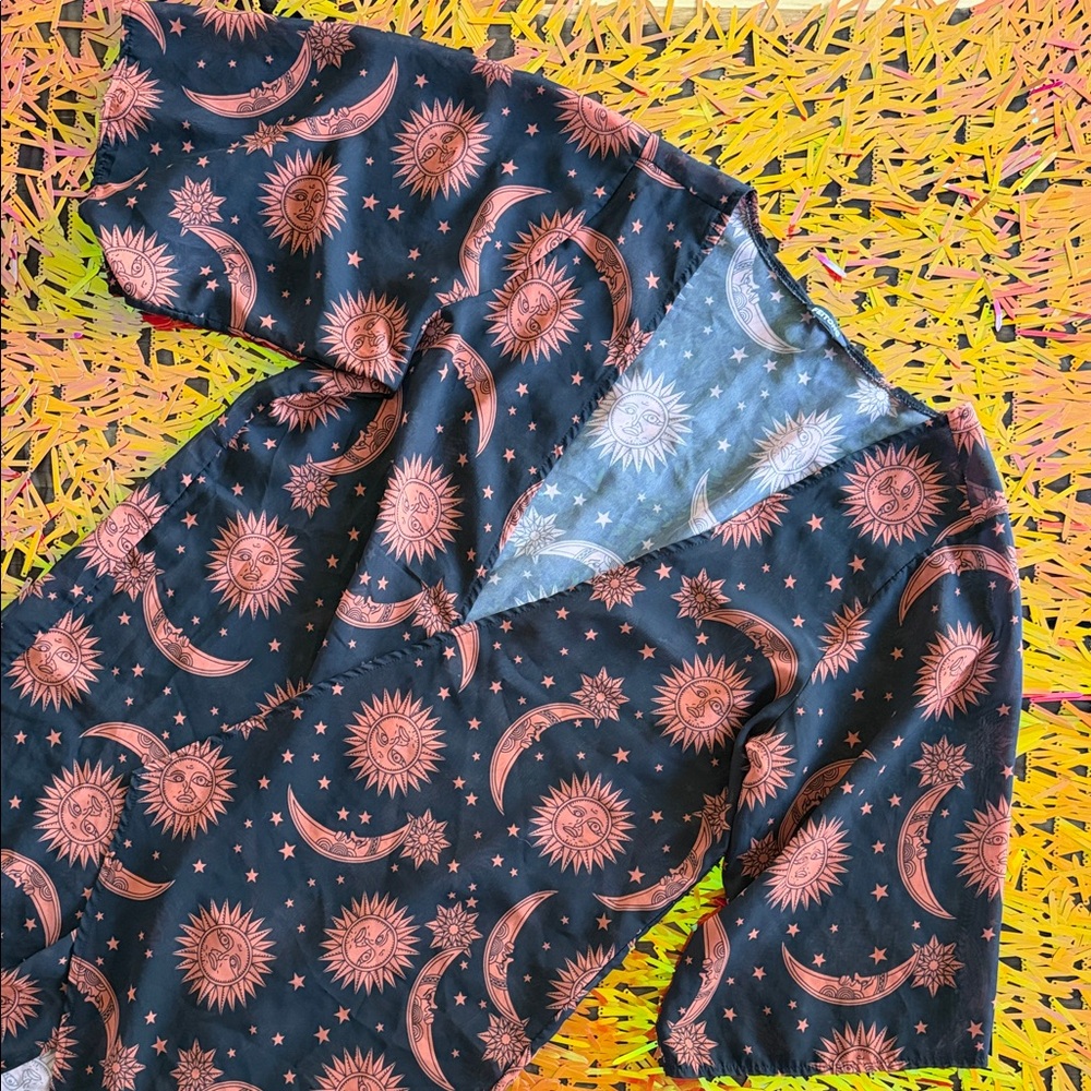 Women's Celestial Print Robe
